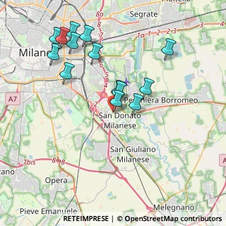 Mappa Via Alfonsine, 20097 San Donato Milanese MI, Italia (3.95143)