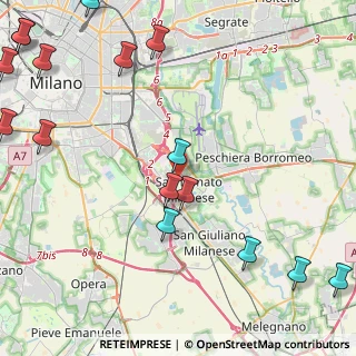 Mappa Via Alfonsine, 20097 San Donato Milanese MI, Italia (6.42875)