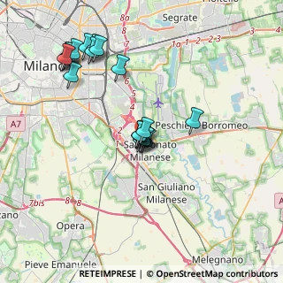 Mappa Via Alfonsine, 20097 San Donato Milanese MI, Italia (3.596)