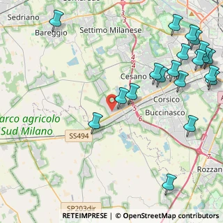Mappa Via Galileo Galilei, 20090 Trezzano sul Naviglio MI, Italia (5.9225)