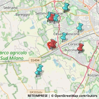 Mappa Via Galileo Galilei, 20090 Trezzano sul Naviglio MI, Italia (4.40733)