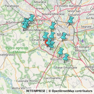 Mappa Via Lario, 20090 Corsico MI, Italia (6.94643)