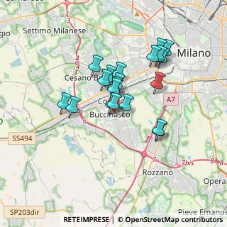 Mappa Via Lario, 20090 Corsico MI, Italia (2.8425)