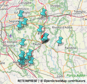 Mappa Via Industria, 26833 Merlino LO, Italia (7.29722)