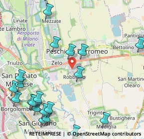 Mappa Via F.lli Cervi, 20068 Peschiera Borromeo MI, Italia (2.8205)