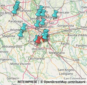 Mappa Via Pietro Martire d'Anghiera, 20141 Milano MI, Italia (14.49125)