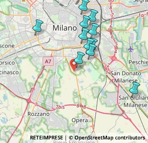 Mappa Via Pietro Martire d'Anghiera, 20141 Milano MI, Italia (3.74818)