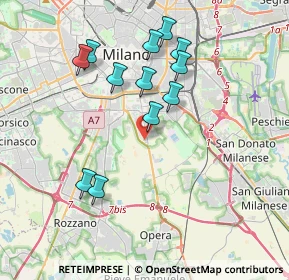 Mappa Via Pietro Martire d'Anghiera, 20141 Milano MI, Italia (3.61583)