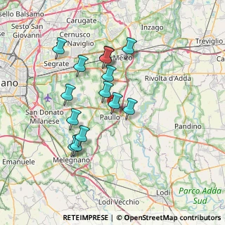 Mappa Via Santa Maria Domenica Mazzarello, 20067 Paullo MI, Italia (6.44929)