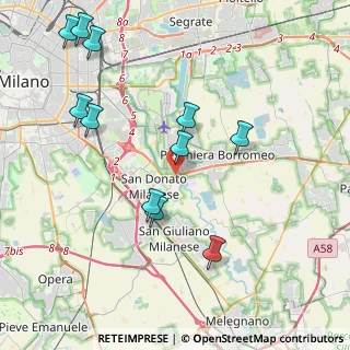 Mappa Via della Liberazione, 20097 San Donato Milanese MI, Italia (4.48545)