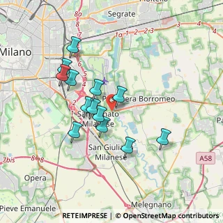 Mappa Via della Liberazione, 20097 San Donato Milanese MI, Italia (3.11615)