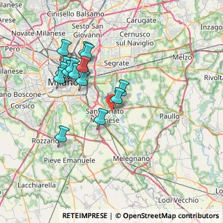 Mappa Via della Liberazione, 20097 San Donato Milanese MI, Italia (7.21067)
