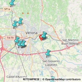 Mappa Via Lazzaretto, 37134 Verona VR, Italia (4.8725)