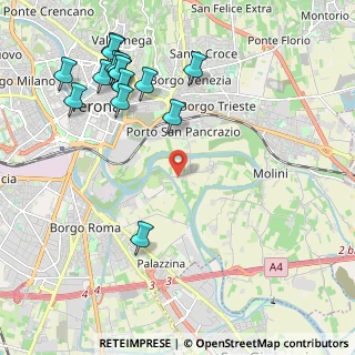 Mappa Via Lazzaretto, 37134 Verona VR, Italia (2.532)