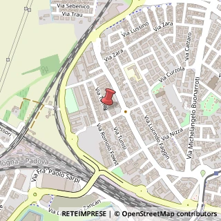 Mappa Via Tunisi, 33, 35135 Padova, Padova (Veneto)