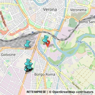 Mappa Via Basso Acquar, 37136 Verona VR, Italia (1.28545)