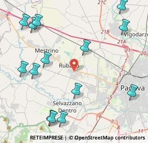 Mappa Via E. Bernardi, 35030 Rubano PD, Italia (5.45071)
