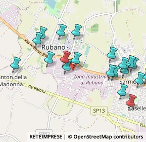 Mappa Via E. Bernardi, 35030 Rubano PD, Italia (1.127)