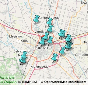 Mappa Via Giuseppe Rizzoli, 35132 Padova PD, Italia (6.7515)