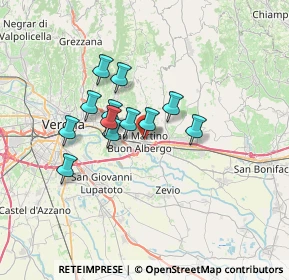 Mappa Via Cavalieri di Vittorio Veneto, 37036 San Martino Buon Albergo VR, Italia (5.13)