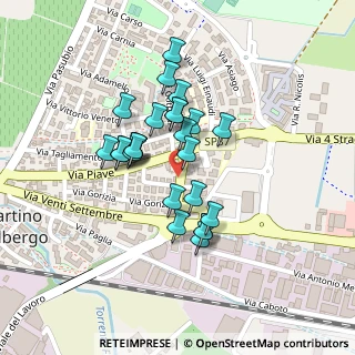 Mappa Via Cavalieri di Vittorio Veneto, 37036 San Martino Buon Albergo VR, Italia (0.156)