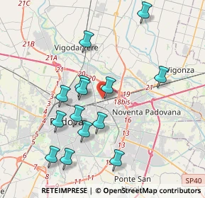 Mappa Via Mortise, 35129 Padova PD, Italia (3.84857)