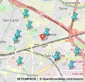 Mappa Via Mortise, 35129 Padova PD, Italia (1.25182)