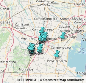 Mappa Via Mortise, 35129 Padova PD, Italia (8.7145)