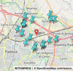 Mappa Via Mortise, 35129 Padova PD, Italia (1.749)