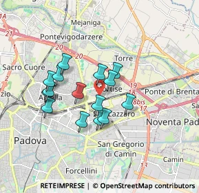 Mappa Via Mortise, 35129 Padova PD, Italia (1.39133)