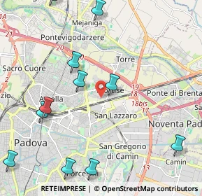 Mappa Via Mortise, 35129 Padova PD, Italia (2.68091)