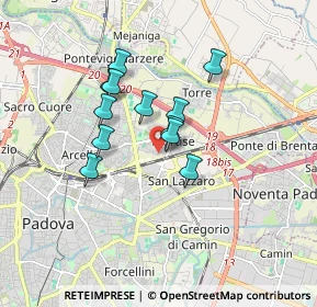 Mappa Via Mortise, 35129 Padova PD, Italia (1.30083)