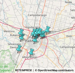 Mappa Via Mortise, 35129 Padova PD, Italia (3.81286)