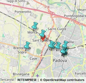 Mappa Via Montà, 35100 Padova PD, Italia (1.61545)