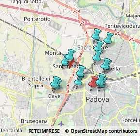 Mappa Via Montà, 35100 Padova PD, Italia (1.50933)