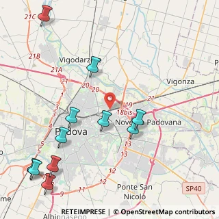 Mappa Via Carlo Bergamini, 35129 Padova PD, Italia (5.39545)