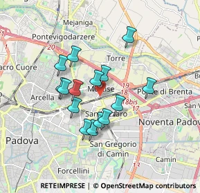 Mappa Via Carlo Bergamini, 35129 Padova PD, Italia (1.40133)