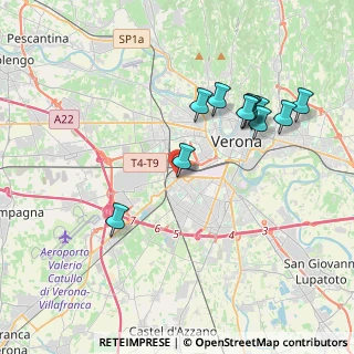 Mappa Via Salasco, 37137 Verona VR, Italia (3.85091)