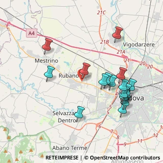 Mappa Via Campania, 35030 Sarmeola PD, Italia (4.13059)