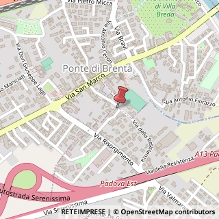 Mappa Via della Resistenza, 51, 35027 Noventa Padovana, Padova (Veneto)