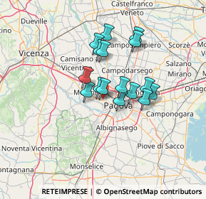 Mappa 35030 Sarmeola PD, Italia (9.91063)