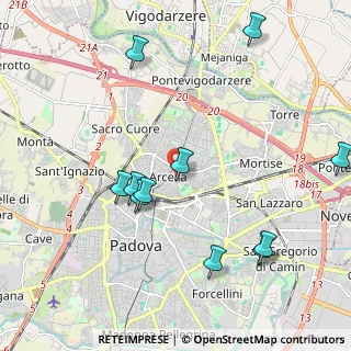 Mappa Via Giuseppe Furlanetto, 35132 Padova PD, Italia (2.25636)