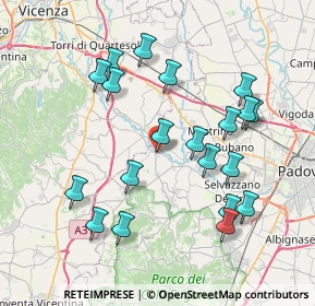 Mappa Via Giorgione, 35030 Cervarese Santa Croce PD, Italia (7.787)