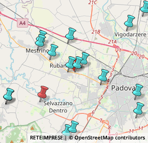 Mappa Via Campania, 35030 Rubano PD, Italia (5.30833)