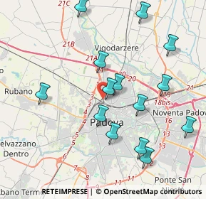 Mappa Via Ticino, 35100 Padova PD, Italia (4.10786)