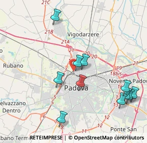 Mappa Via Ticino, 35100 Padova PD, Italia (4.44364)