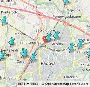 Mappa Via Ticino, 35100 Padova PD, Italia (2.63833)
