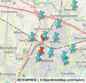 Mappa Via Ticino, 35100 Padova PD, Italia (1.8925)