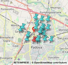 Mappa Via Ticino, 35100 Padova PD, Italia (1.224)