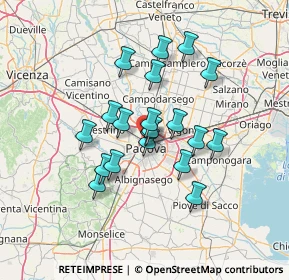 Mappa Via Ticino, 35100 Padova PD, Italia (10.752)